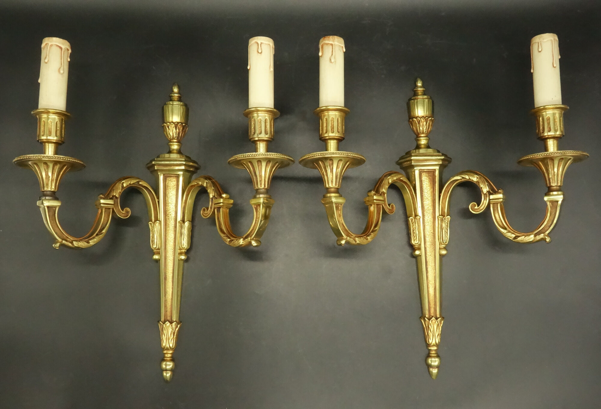 Pair of Louis XVI style wall lamps