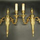 Pair of Louis XVI style wall lamps