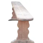 Long French wabi-sabi bench in weathered pine – circa 1900