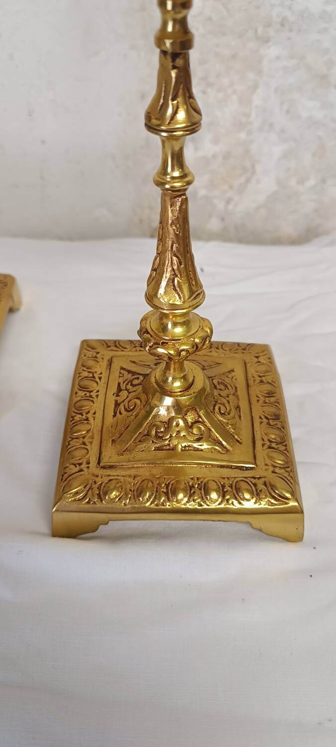 Pair of Victorian candlesticks