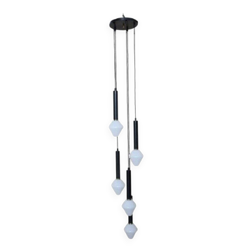 Chandelier en cascade à 5 niveaux, années 1960