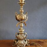 Large antique lamp base 50 cm Napoleon III style – gilded regulus
