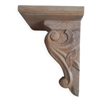 Wall lamp, wooden console