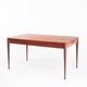 Scandinavian style teak table with two extensions. Vintage. France, 1960s