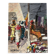 Market in Dakar, oil on panel signed G Vignesoult.