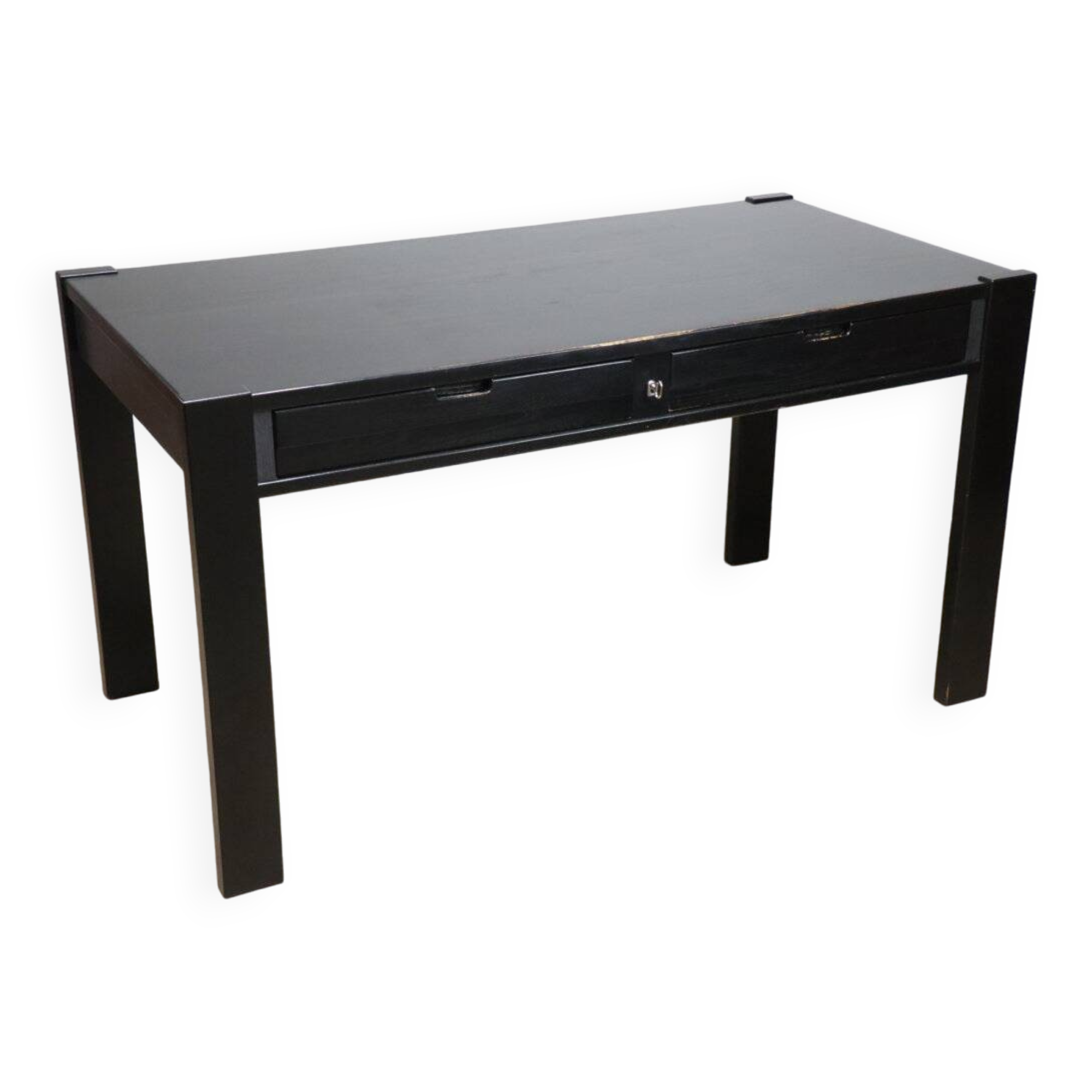 Vintage Simat edition desk in blackened wood, 1980