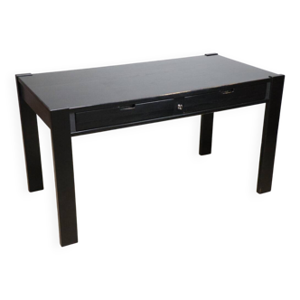 Vintage Simat edition desk in blackened wood, 1980