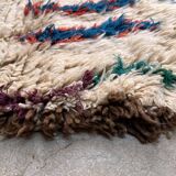 Tapis Berbère  blanc, Cream  Azilal - 223 x 100 cm