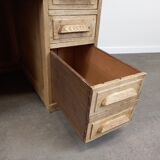 Desk with oak drawers