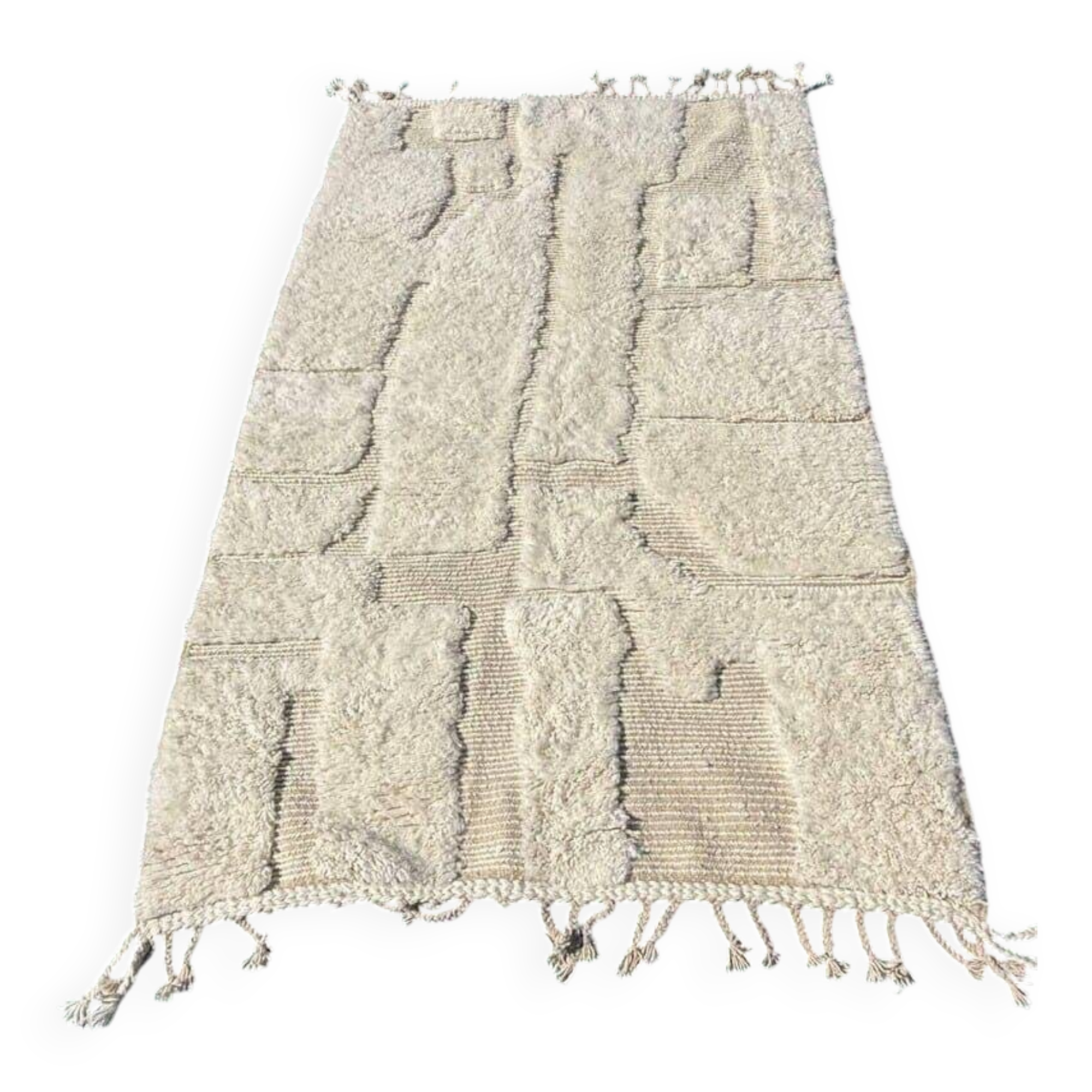 Handmade traditional wool rug size 2/3 m