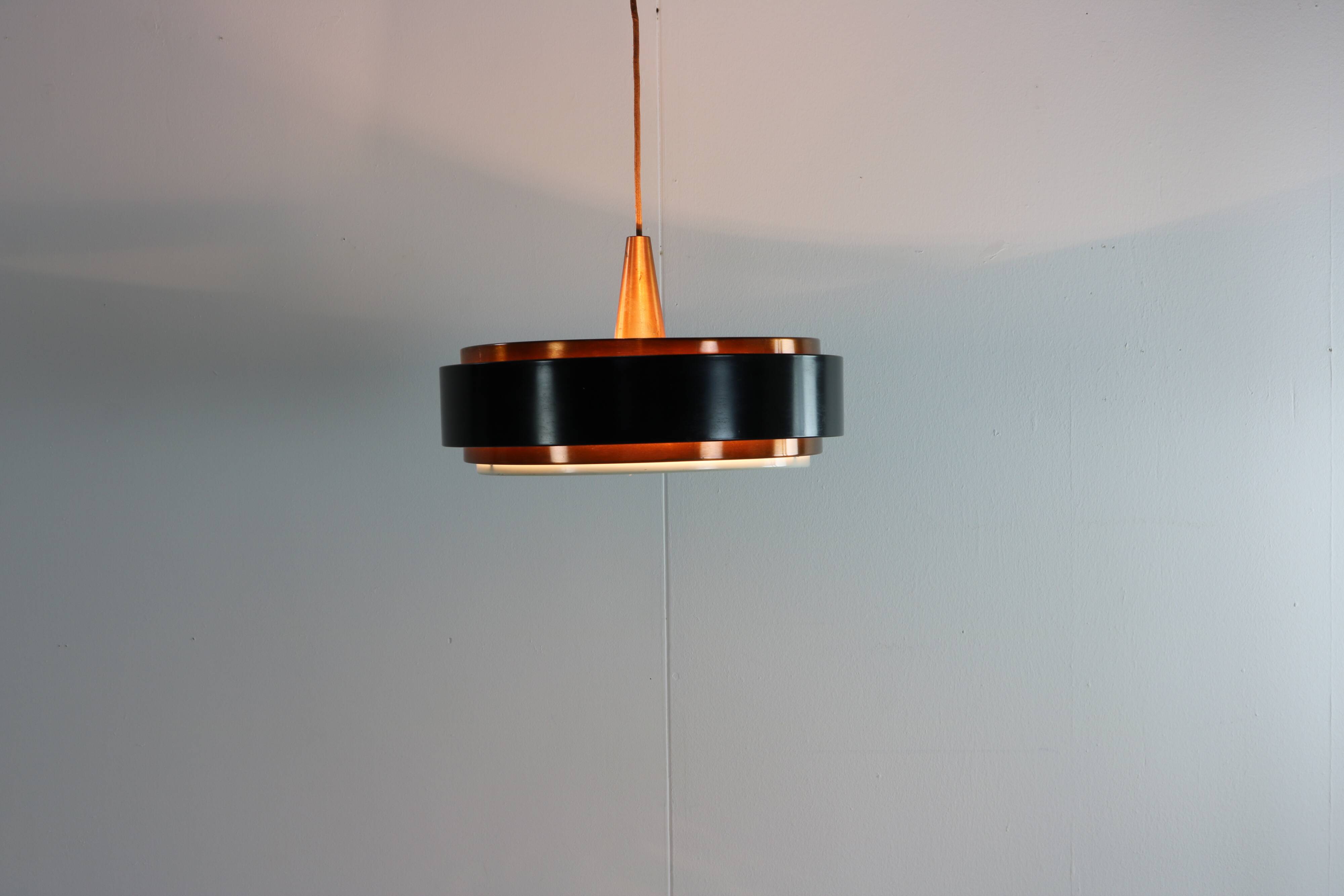 Sixties design copper pendant lighting for Hiemstra Evolux