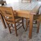 Handcrafted solid oak table