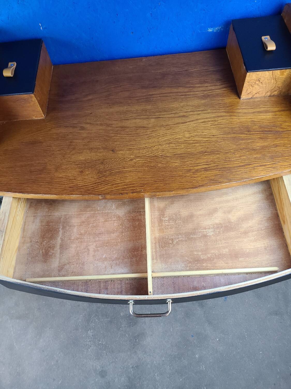 Vintage desk, compass foot dressing table