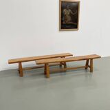 Pair of 2m elm benches
