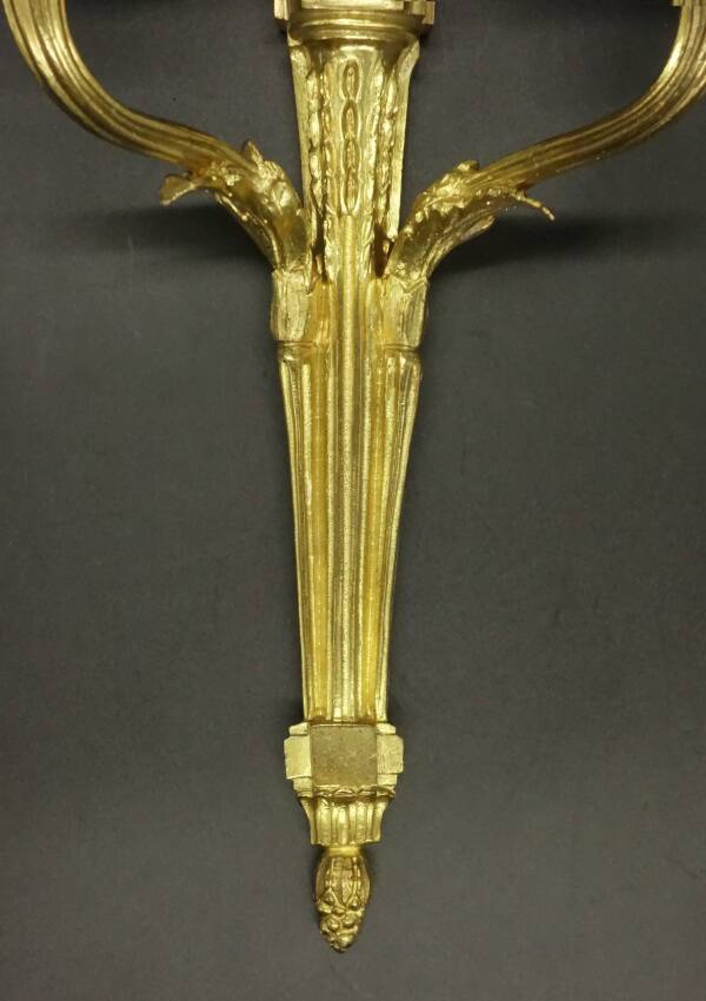 Pair of large sconces with Louis XVI style knots, late 19th century - bronze