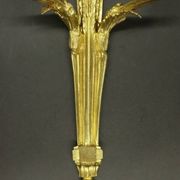 Pair of large sconces with Louis XVI style knots, late 19th century - bronze