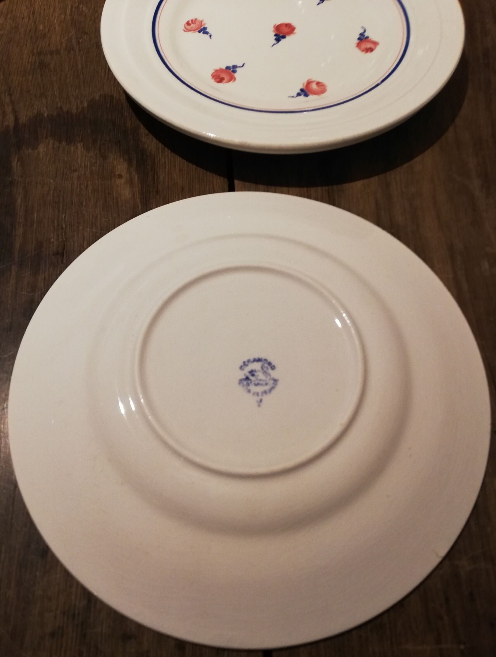 3 assiettes à dessert Céranord