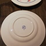 3 Céranord dessert plates