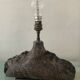 Vintage brutalist ceramic lamp base