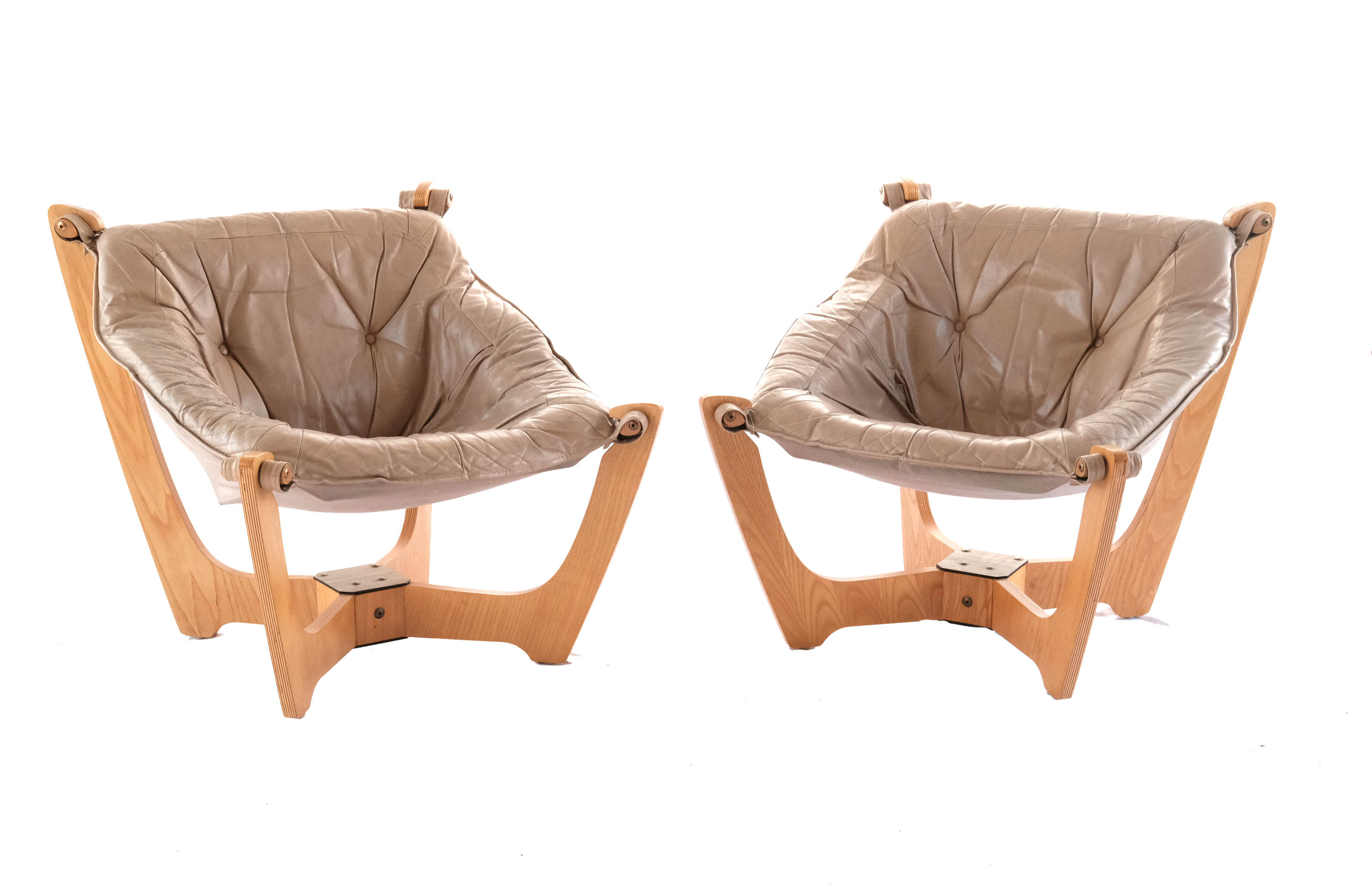 Set of 2 'Luna' armchairs by Odd Knutsen, Norway 1970