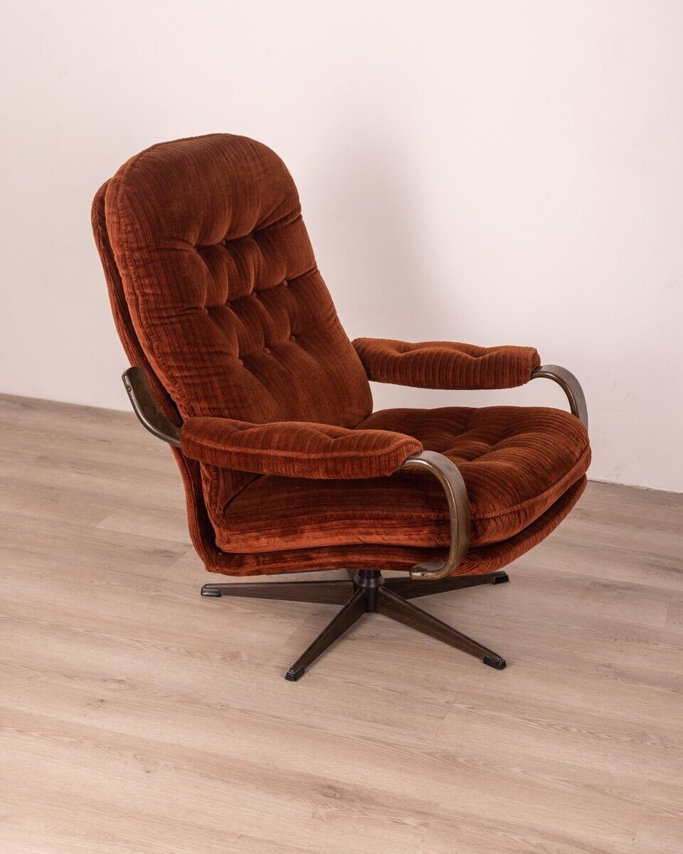Pair of vintage armchairs from the 60s Bordeaux Danish design