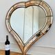 Large vintage Spanish Venetian-style wall mirror, brass, 1980s Hollywood Regency