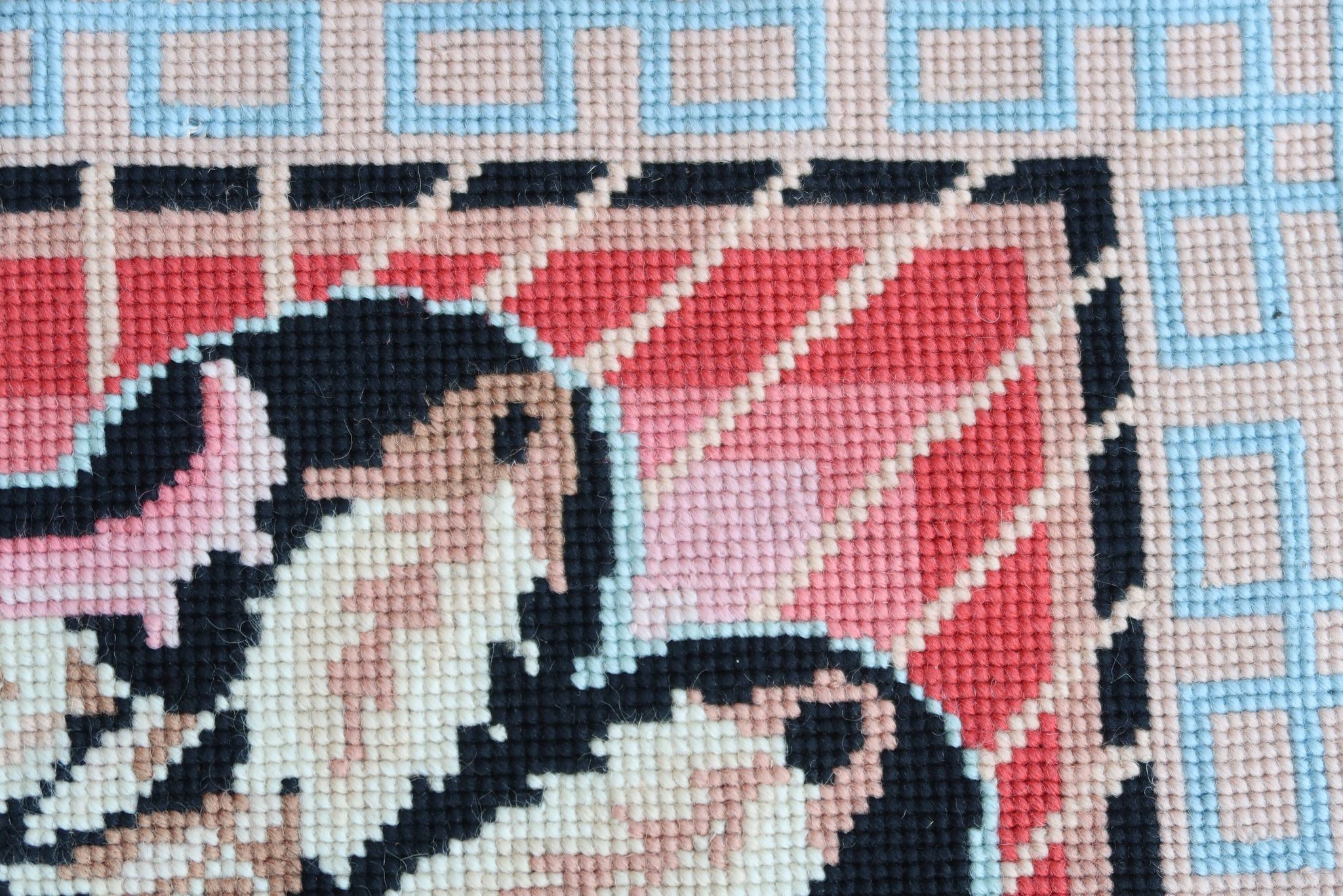 European needlepoint rug 1980