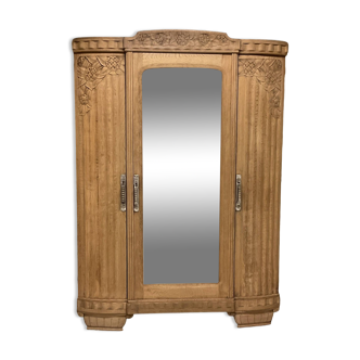 Art deco oak cabinet