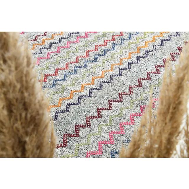 1970s Vintage Turkish Oushak Handmade Wool Cotton Gray Area Rug 192x269