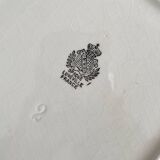 19th century Lunéville opaque ironstone earthenware asparagus dish