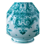 Hand-painted ceramic table lamp Royal Delft Delvert blue-green, 1970.