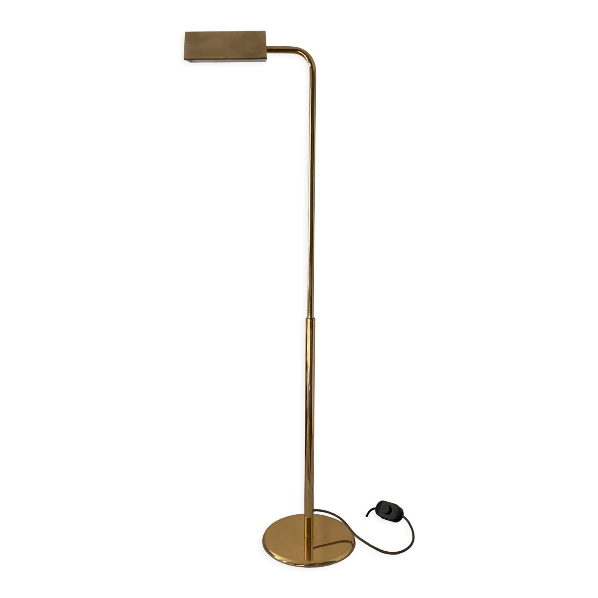 Floor lamp reader of the 70s in brass