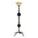 Brutalist floor lamp in wrought iron and glass paste