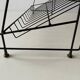 Free-standing shelf with a metal structure and 3 shelves, 1960s, Italy.
