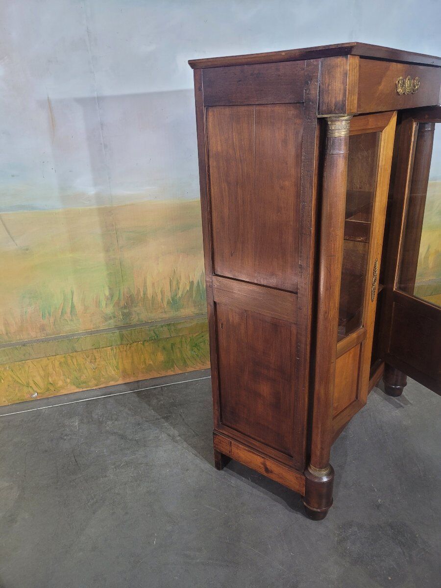 Small Empire library in cherry wood.