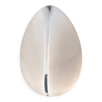 Vintage Murano lamp in white opaline glass – Italian design