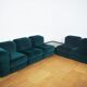 Fauteuils en Chenille de Seven Salotti, 1970s, Set de 5