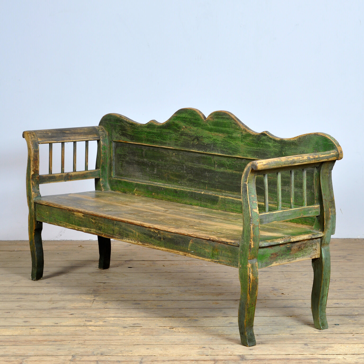 Antique Pine Bench, 1920s