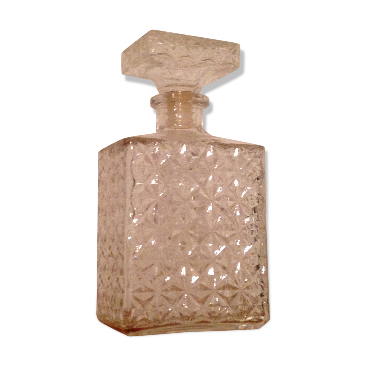 Carafe à whisky vintage en verre