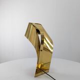 Limited Edition Sculptural Brass Lamp by Serge Mansau, 1970s
