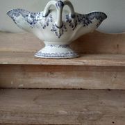 Iron earth gravy boat, Bouquet Creil & Montereau model, early 20th century