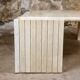 Travertine eye coffee table by Roche Bobois, 1970s
