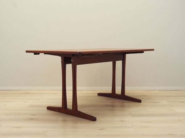 Table en teck, design danois, années 1960, designer : Børge Mogensen