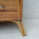 Commode en rotin vintage