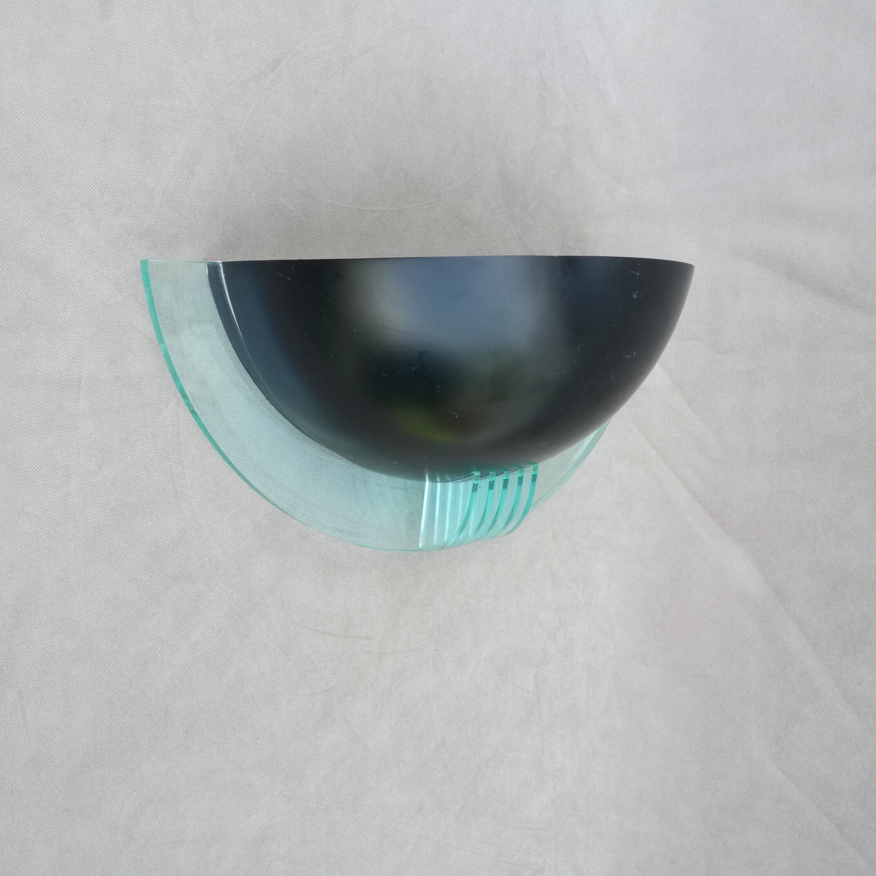 Postmodern wall lamp half moon, 1990