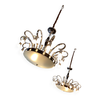 Pair of Art Deco Chandeliers