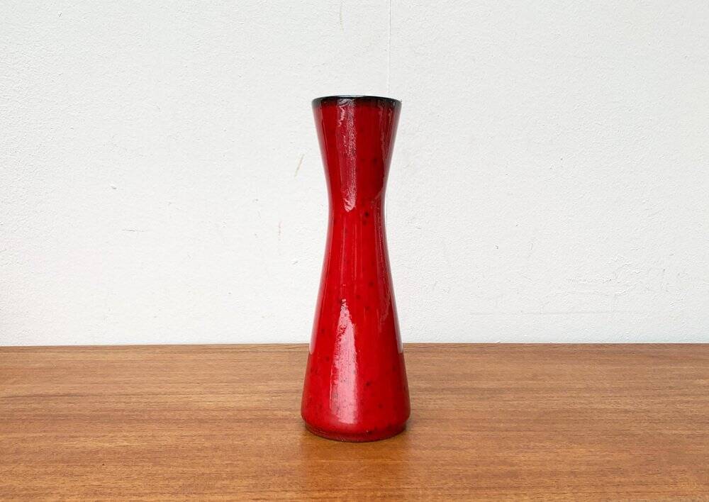 Diabolo Vase in West German Ceramic from the Mid-Century, WGP, by Scheurich, 1960s