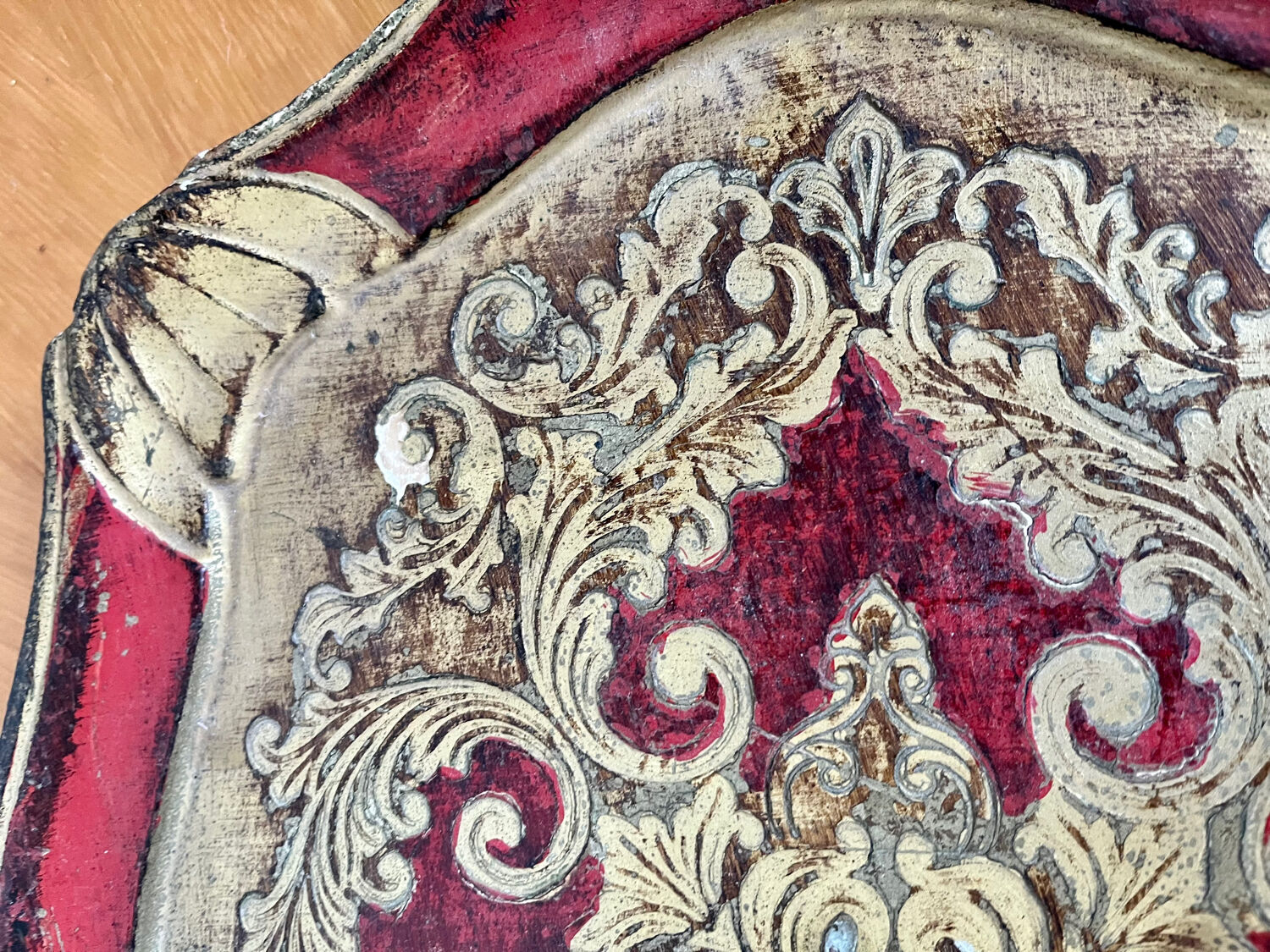 Ancient Florentine tray