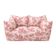 Mario Bellini Bibambola Sofa for B&B in Toile de Jouy with Embroidered Bird