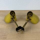 1950s perforated metal wall light